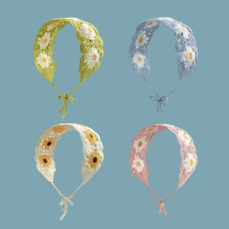 Baby Gear - Koreanische Ins Eltern-kind-Sonnenblumen Stirnband Häkeln Haar