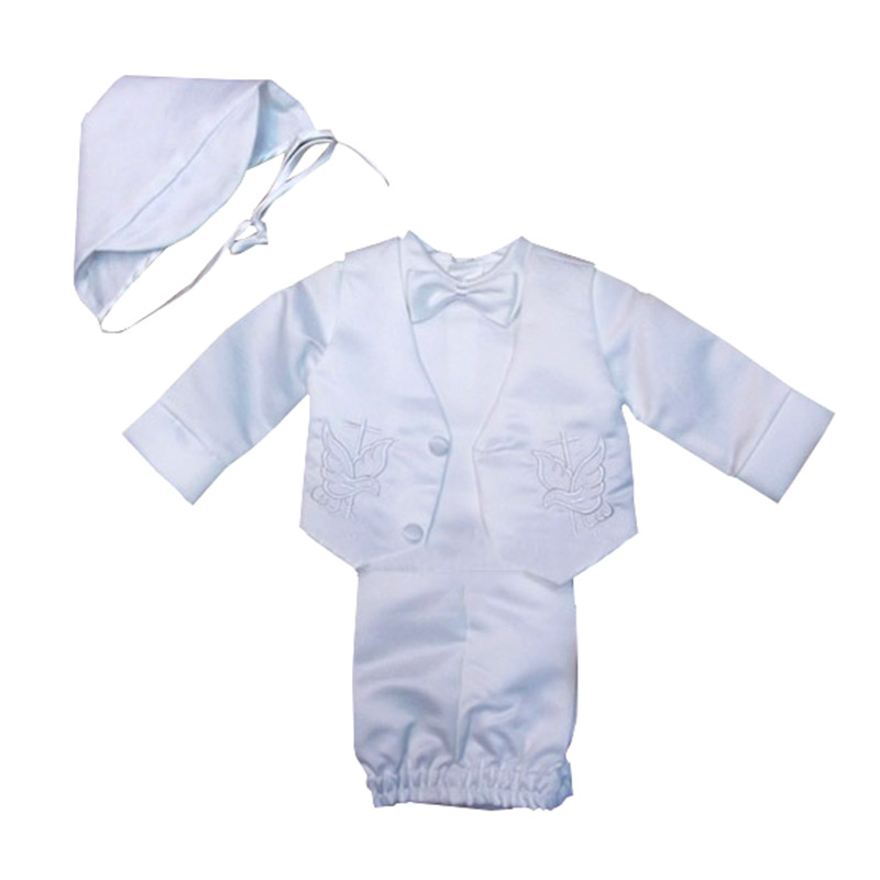 Baby Boy Suit Set Baptism - Taufe Kleidung Babys Jungen Weiße Anzüge