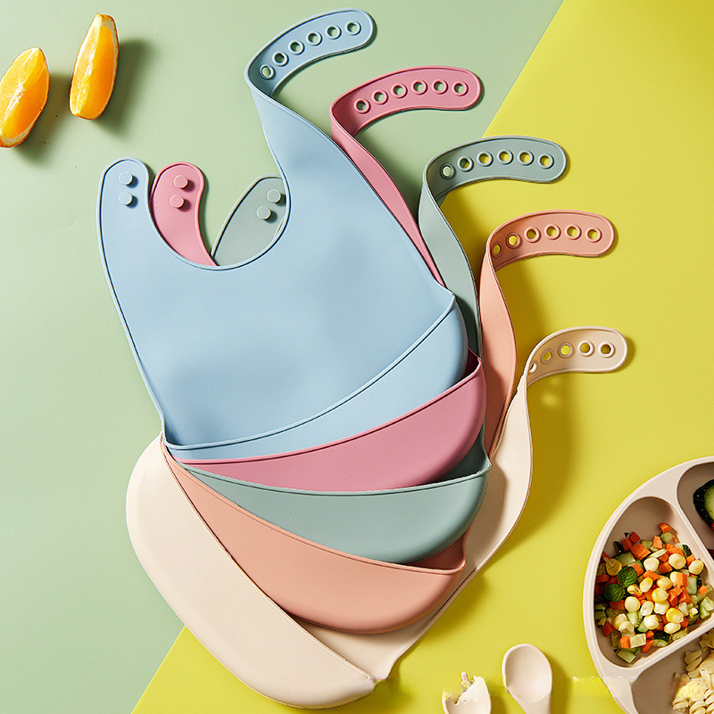 Waterproof Baby Bibs Silicone - Baby Silikon Lätzchen Babys Wasserdichte Lätzchen
