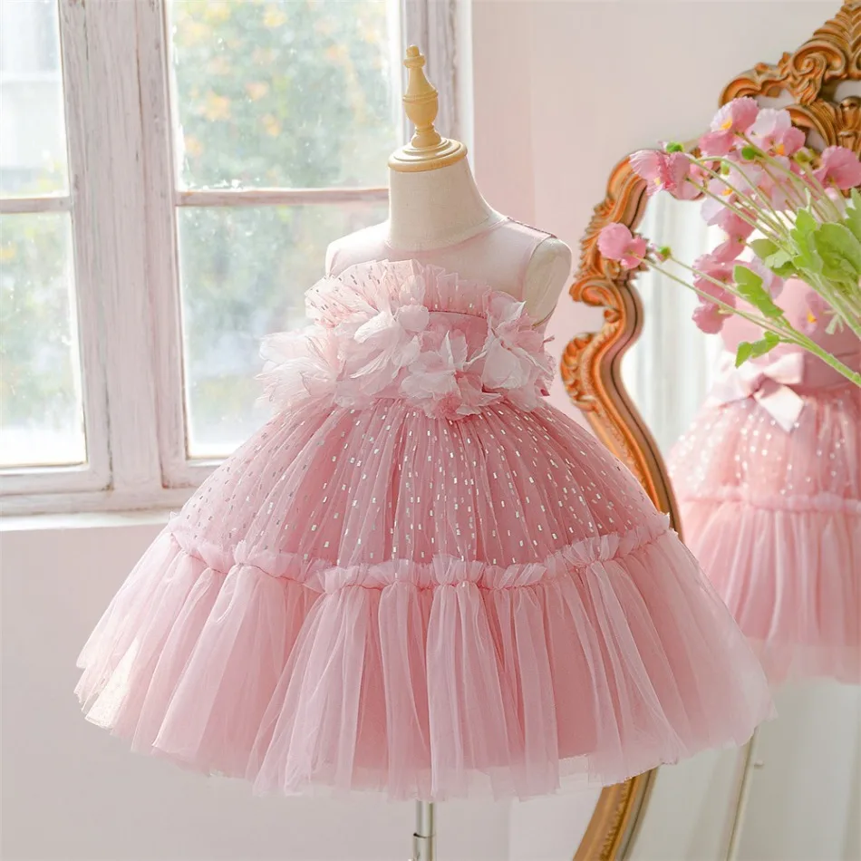 Mädchen Rüschen Prinzessinnenk – Toddler Girl Tulle Party Dress Bewertung und Preis