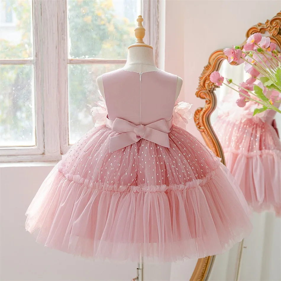 Mädchen Rüschen Prinzessinnenk – Toddler Girl Tulle Party Dress Bewertung und Preis
