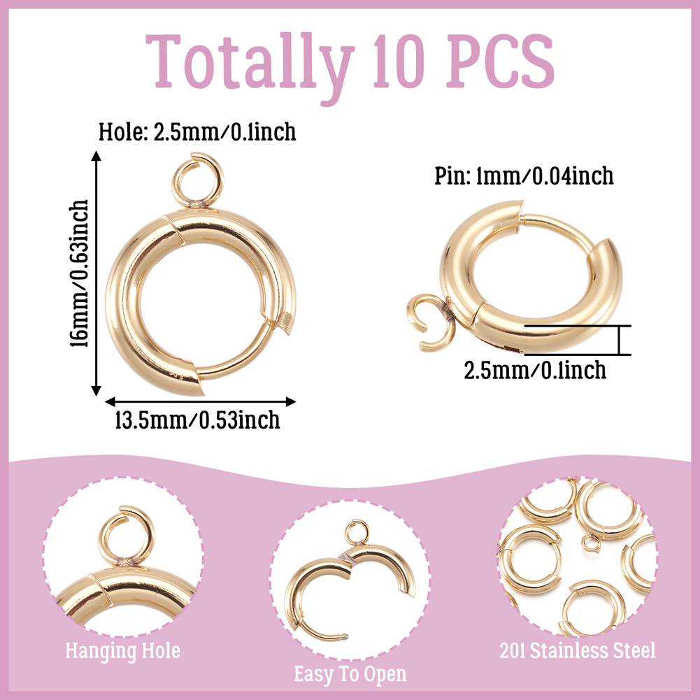 10 Stück 201 Edelstahl Huggie- – Diapering Bewertung und Preis