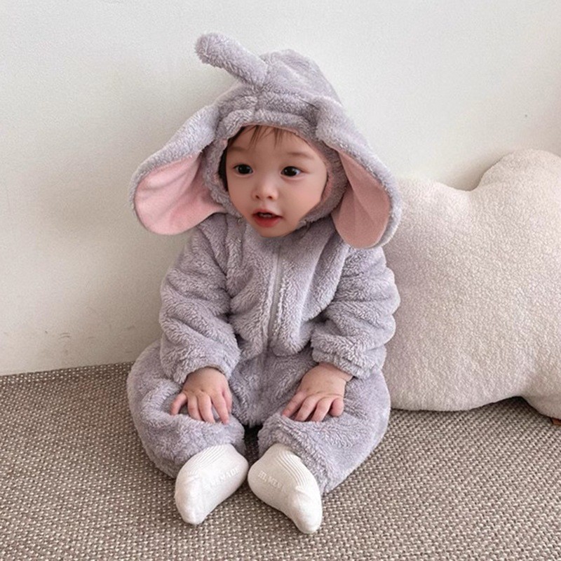 Entzückender Elefanten-Onesie  – Cotton Baby Onesies Zipper Bewertung und Preis