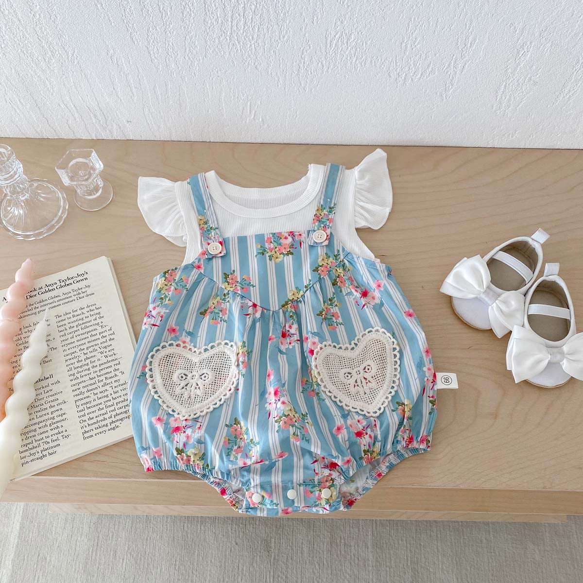 2PCS Neugeborene Kleidung Baby – Newborn Baby Girl Romper Floral Bewertung und Preis