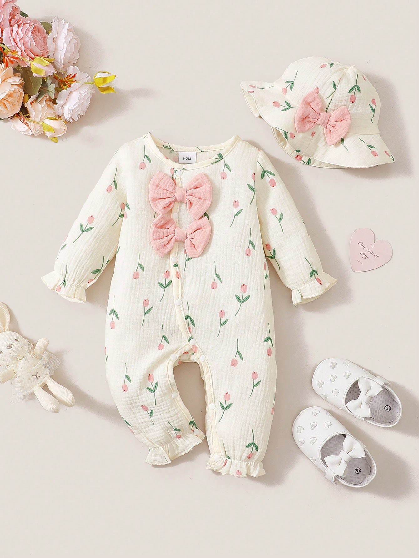 Frühlings- und Herbst-Strample – Newborn Baby Girl Romper Floral Bewertung und Preis