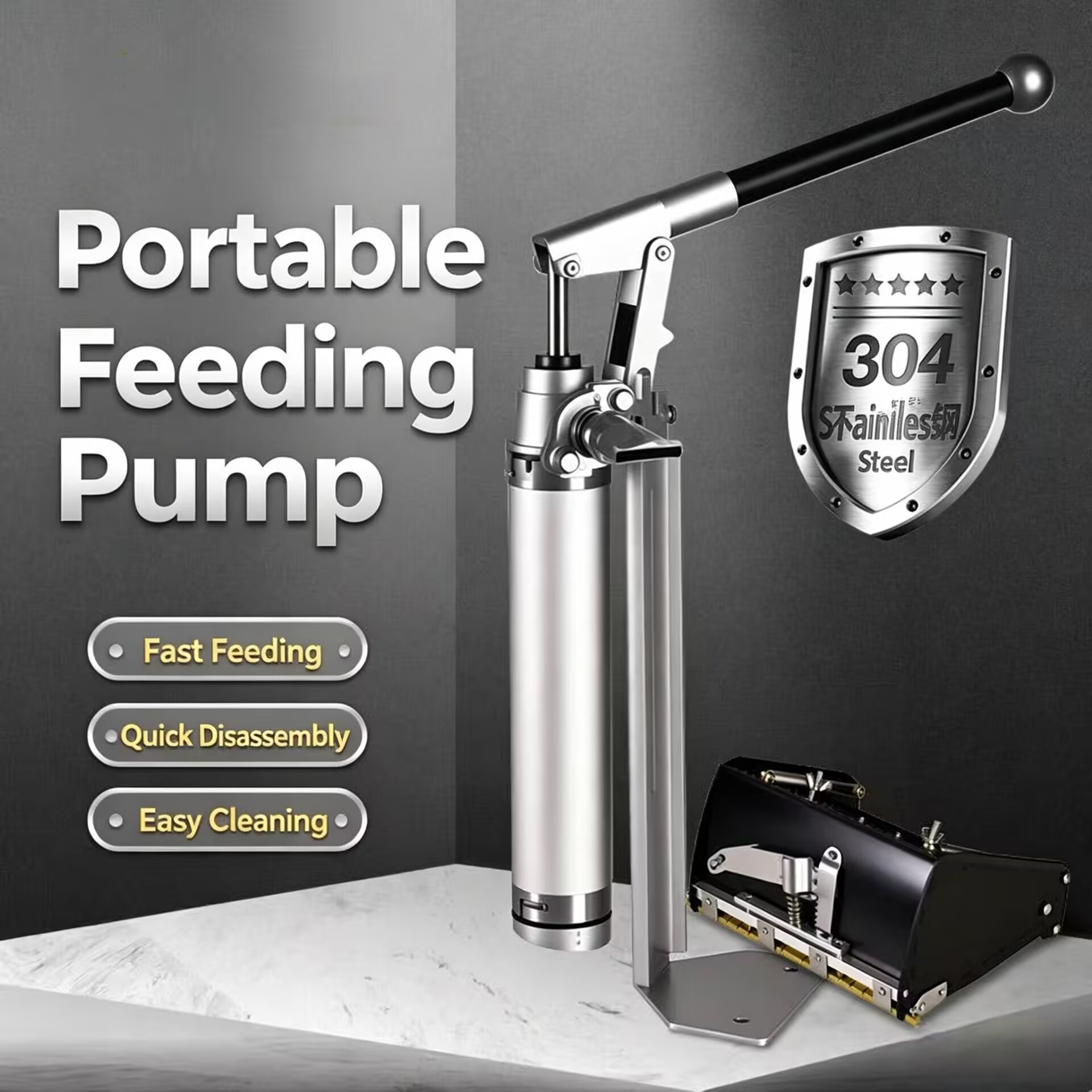 Edelstahl Manuelle Förderpumpe – Feeding Bewertung und Preis