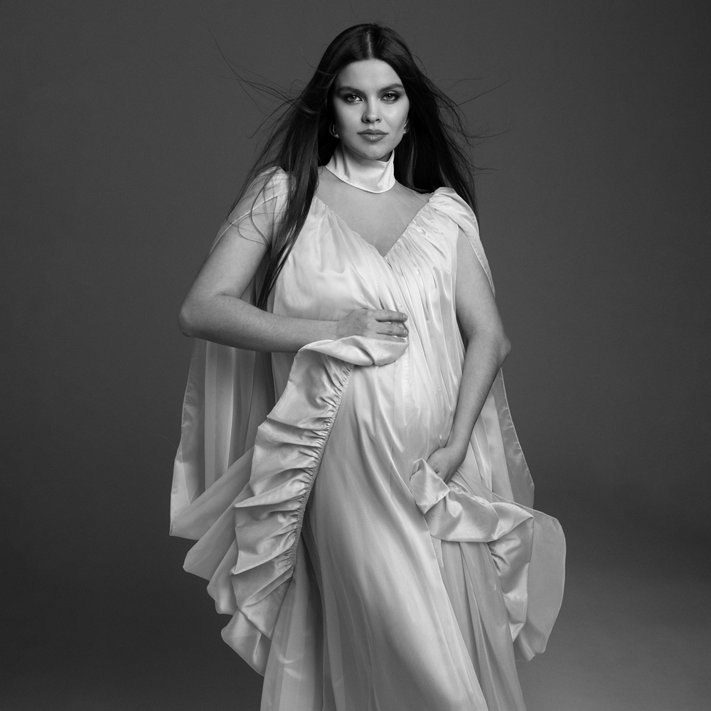 Umstandsfotografie-Kleid mit V – Maternity Wear Bewertung und Preis