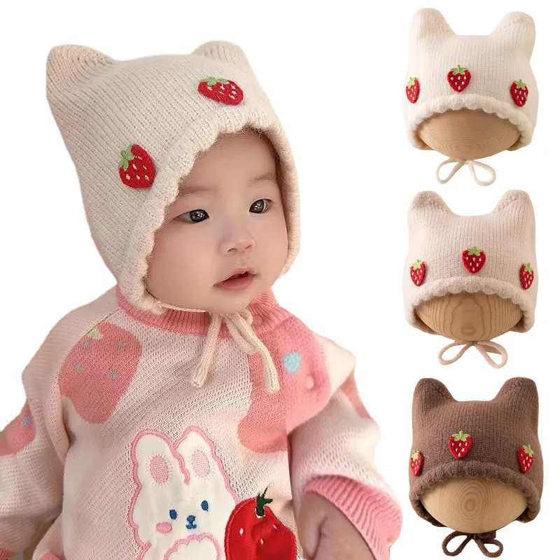 Neue Herbst Winter Baby Mädche – Infant Beanie Hat With Ears Bewertung und Preis