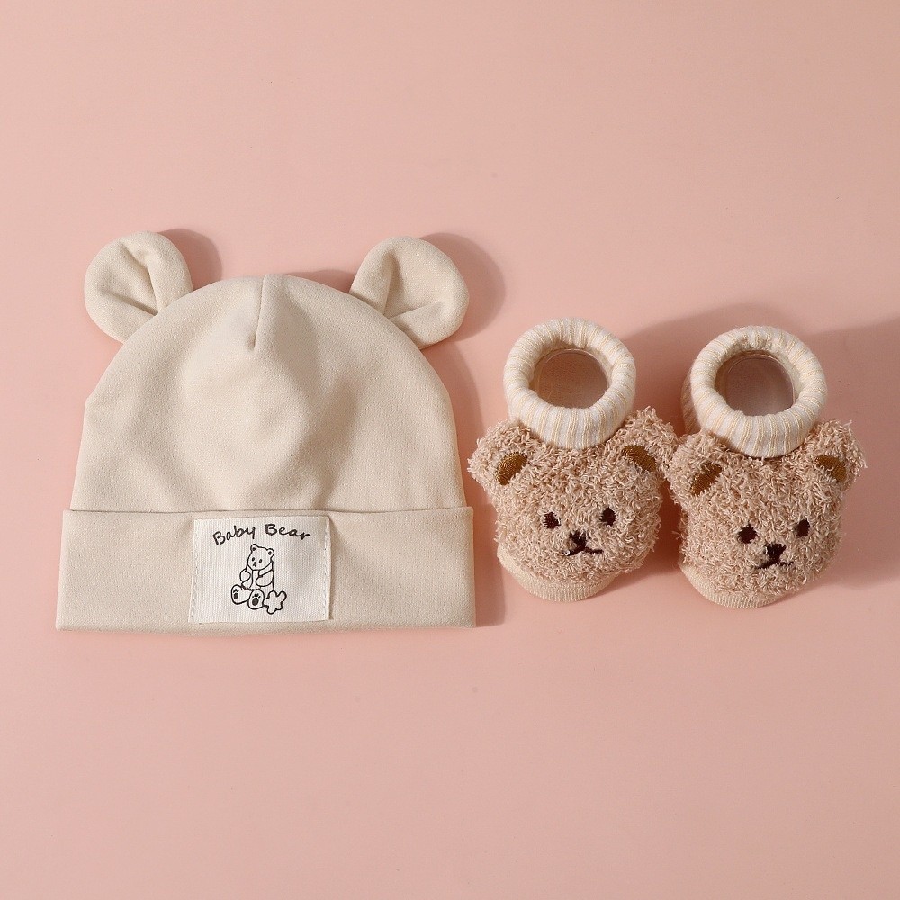 2-teiliges Set Niedliche Baumw – Infant Beanie Hat With Ears Bewertung und Preis