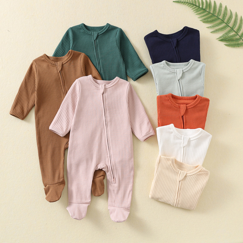 Baby-Strampler für Herbst und  – Cotton Baby Onesies Zipper Bewertung und Preis