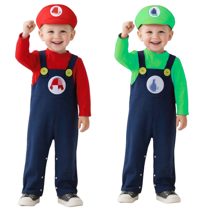 Baby Klempner Kostüm Rot Grün  – Baby Clothes Bewertung und Preis